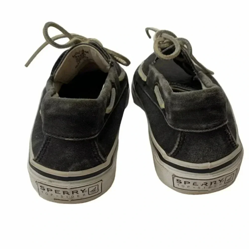 Sperry top-sliders Mens 9M gray boat shoes‎ Preppy